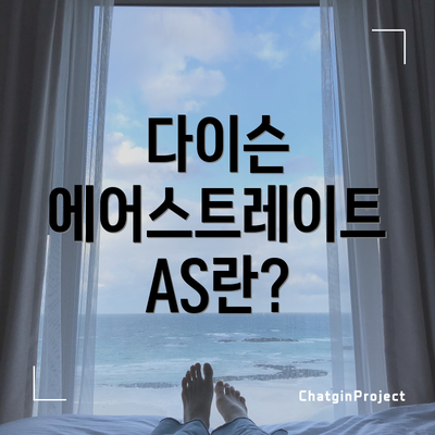 다이슨 에어스트레이트 AS란?