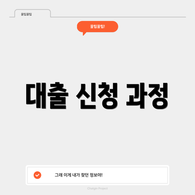 대출 신청 과정