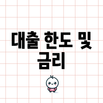 대출 한도 및 금리