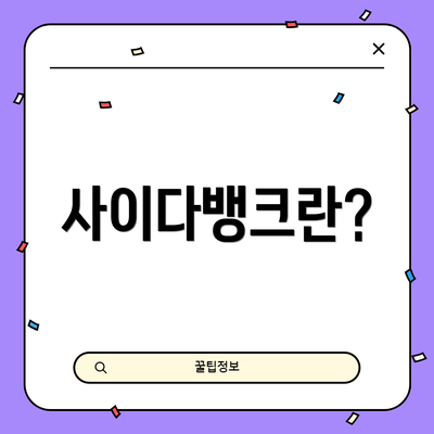 사이다뱅크란?