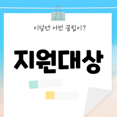 지원대상