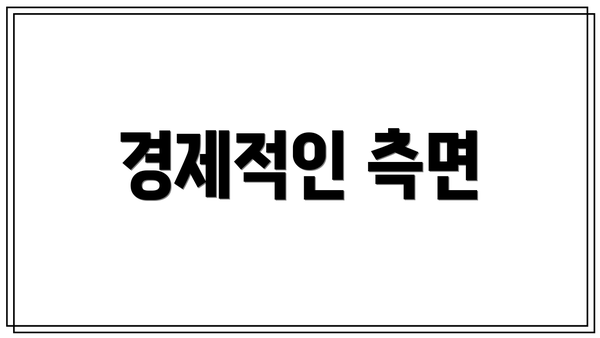경제적인 측면