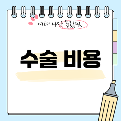 수술 비용