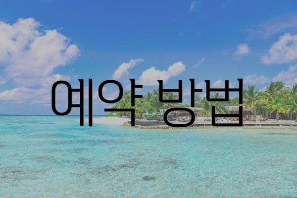 예약 방법