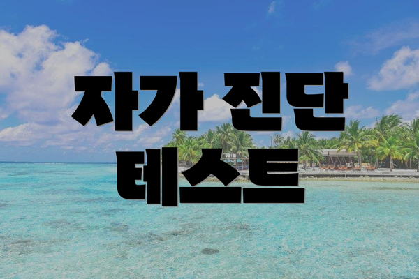 자가 진단 테스트