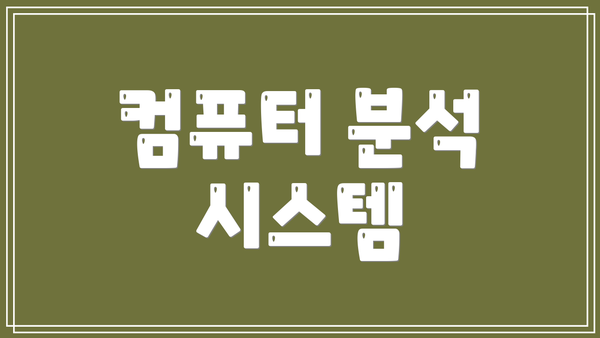 컴퓨터 분석 시스템