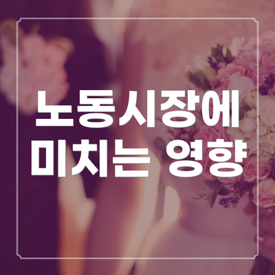 노동시장에 미치는 영향