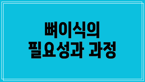 뼈이식의 필요성과 과정
