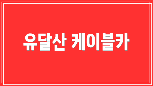 유달산 케이블카