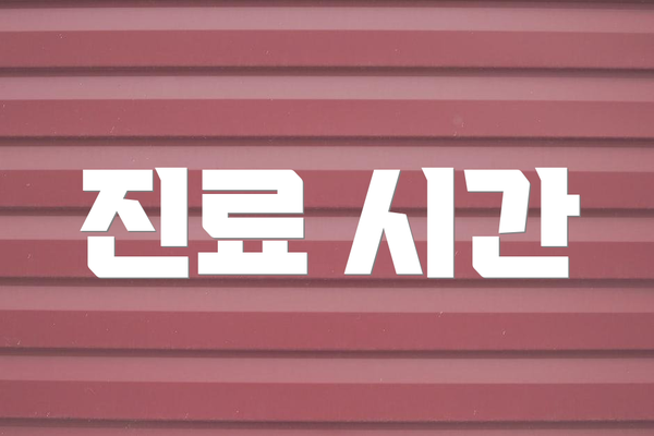 진료 시간