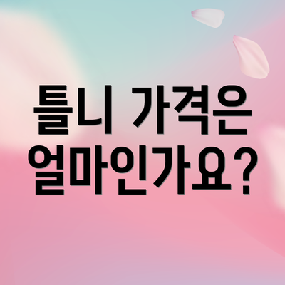 틀니 가격은 얼마인가요?