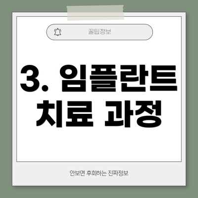 3. 임플란트 치료 과정