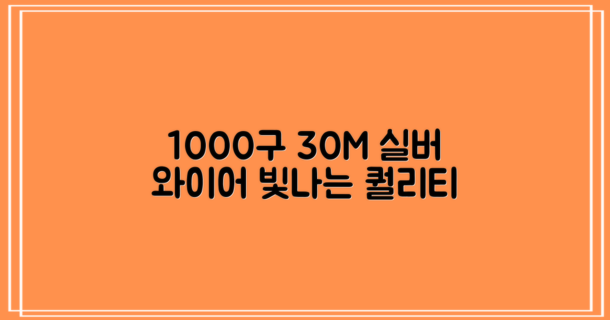 1000구 30M 실버 와이어