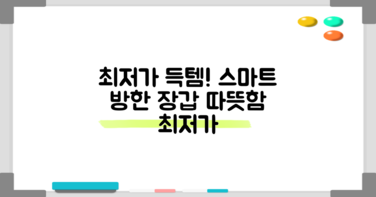 최저가로 스마트 방한장갑 득템하세요