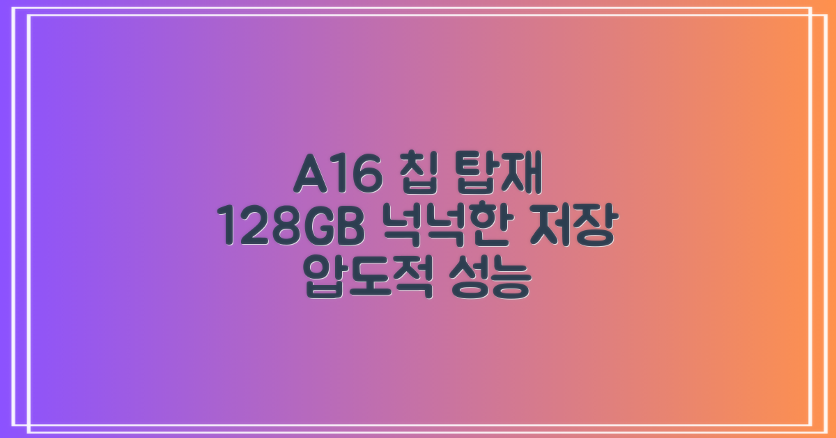 A16 칩, 128GB 저장공간