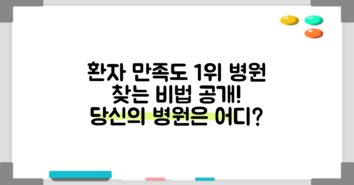 환자 만족도 높은 병원 찾기