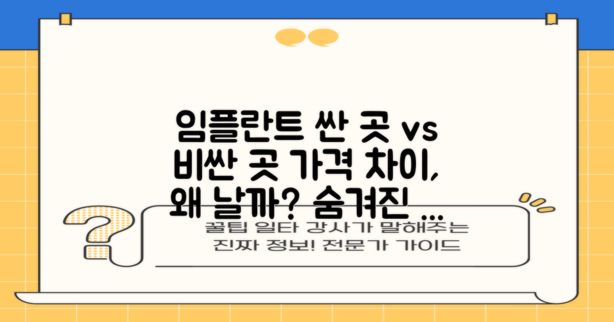 임플란트, 싼 곳과 비싼 곳의 차이는?