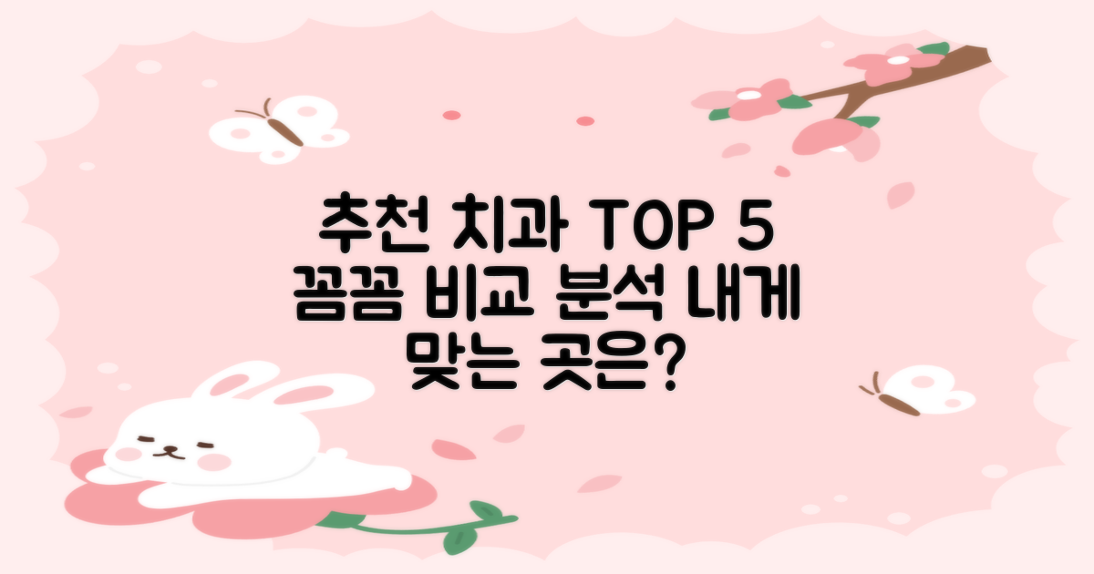 추천 치과 TOP 5, 꼼꼼 비교