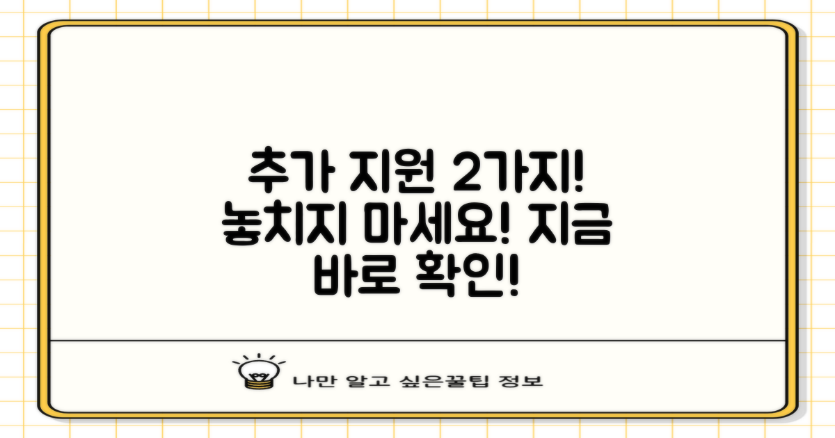 2가지 추가 지원 알아보기