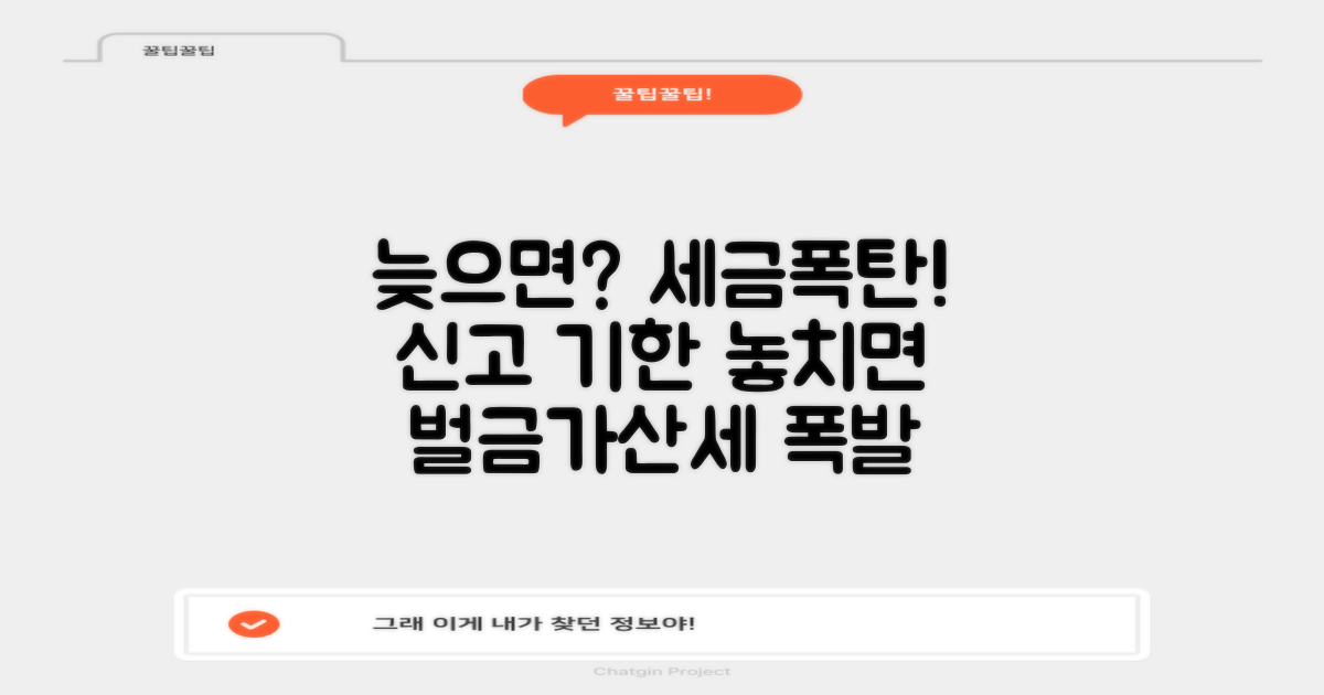 세금 신고, 늦으면 어떻게?