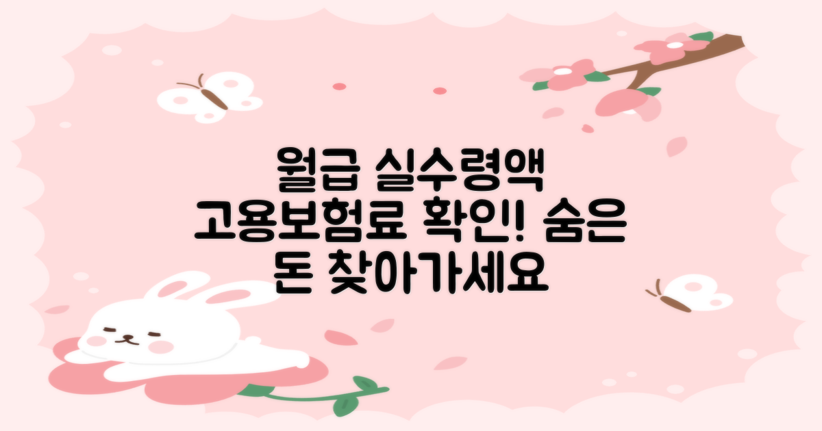 월급에서 고용보험료 제대로 확인하고 실수령액 파악하기