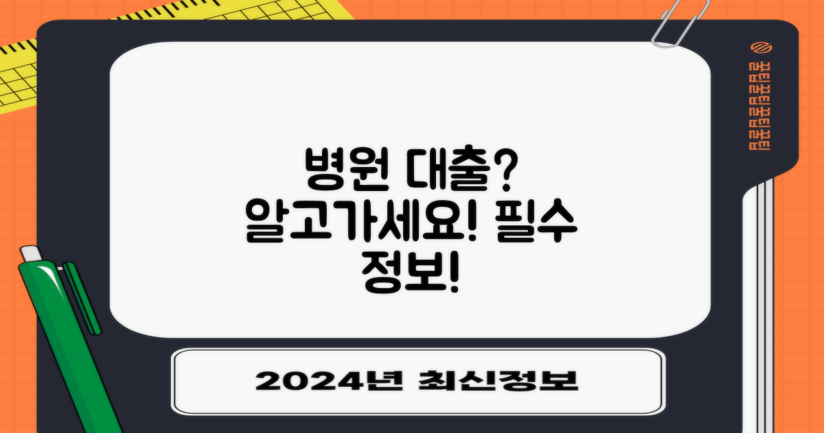 병원 이용 관련 대출 정보는?