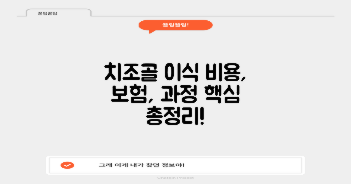 치조골 이식 수술 비용 및 보험, 실비, 과정 완벽 정리