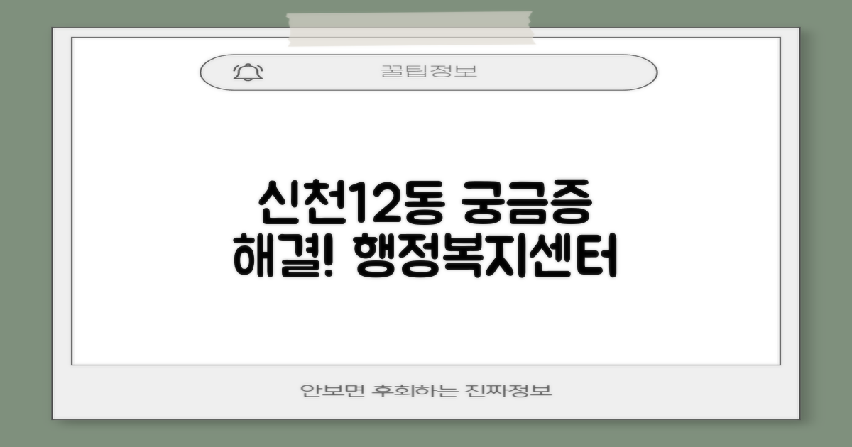 신천1·2동행정복지센터, 여러분의 궁금증을 해결해 드립니다!