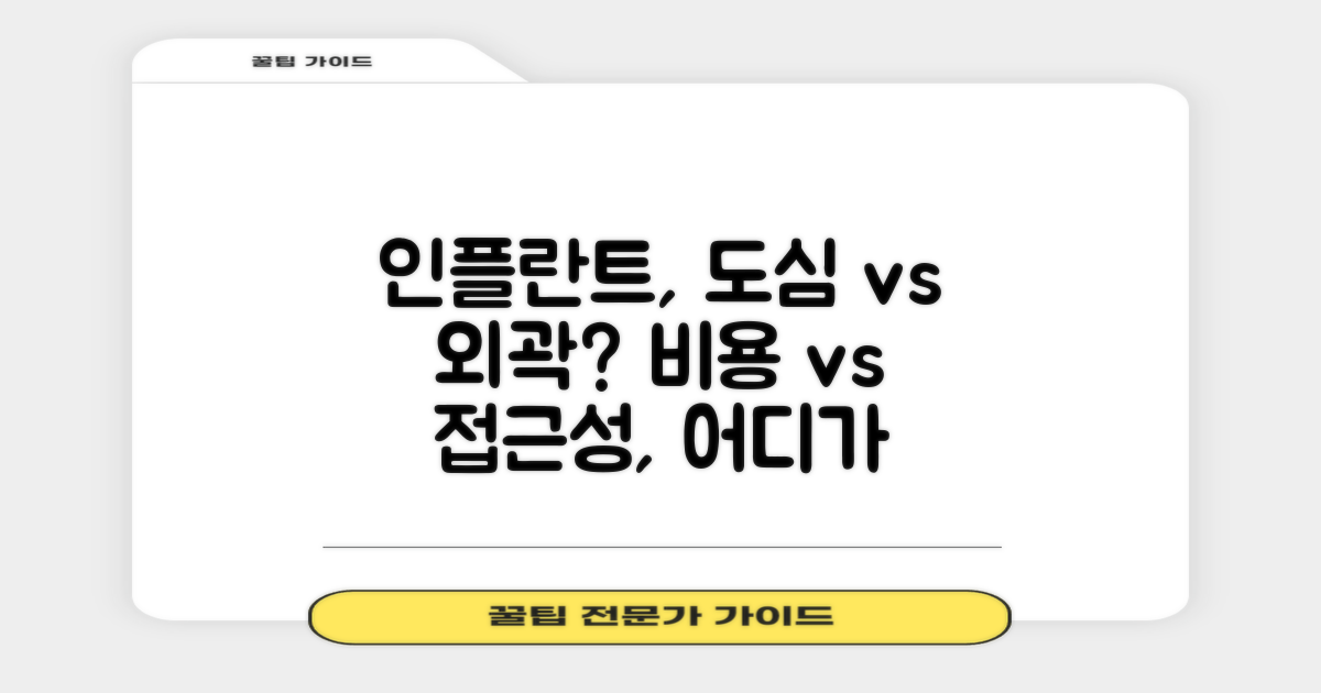 인플란트 치과, 도심과 외곽 어디가 더 유리할까? 지역별 비교 분석