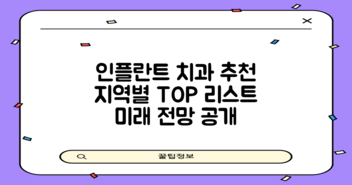 인플란트 치과 지역별 추천 리스트: 미래 전망