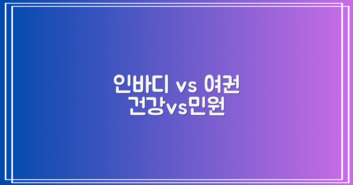 인바디/여권: 건강 관리 vs 행정 민원