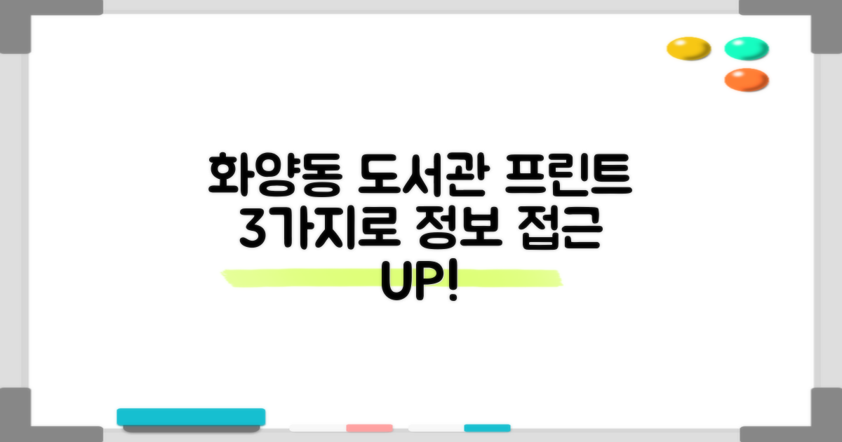 화양동새마을작은도서관, 3가지 프린트 지원으로 정보 접근성을 높이다