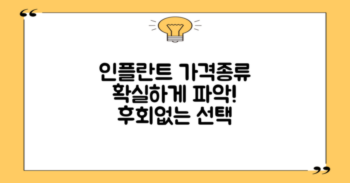 인플란트 가격 및 종류 총정리