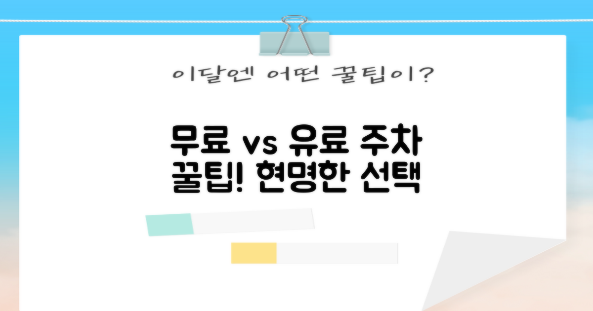 무료 혜택 vs 유료 주차: 현명한 선택