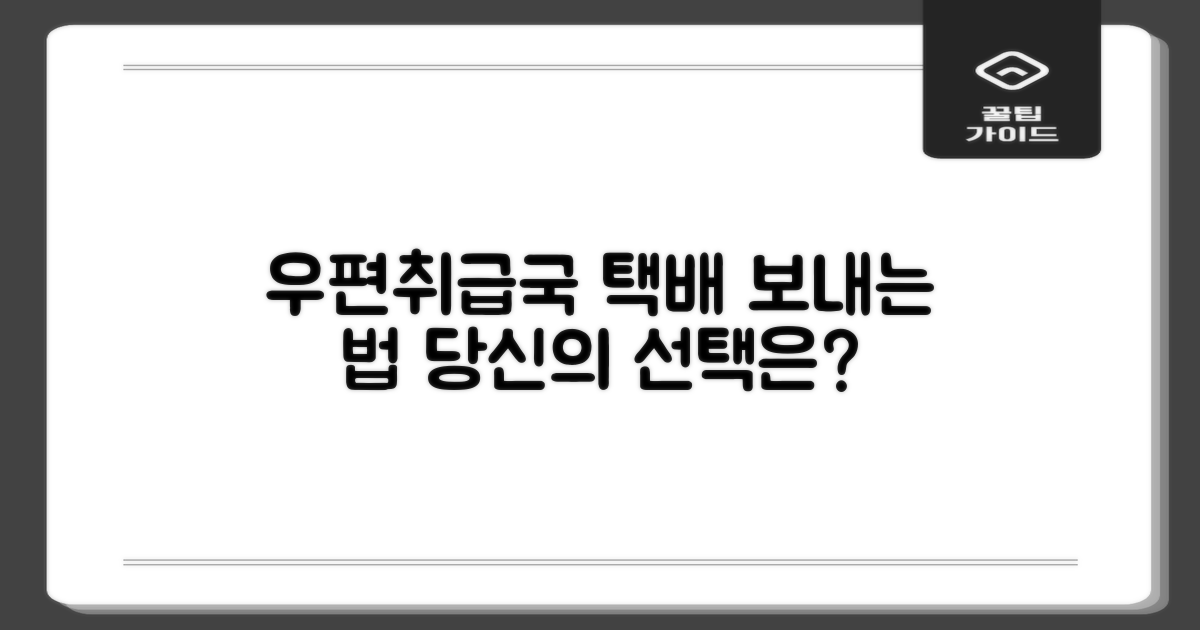 서울신길3동우편취급국: 택배 보내는 두 가지 방법, 당신의 선택은?