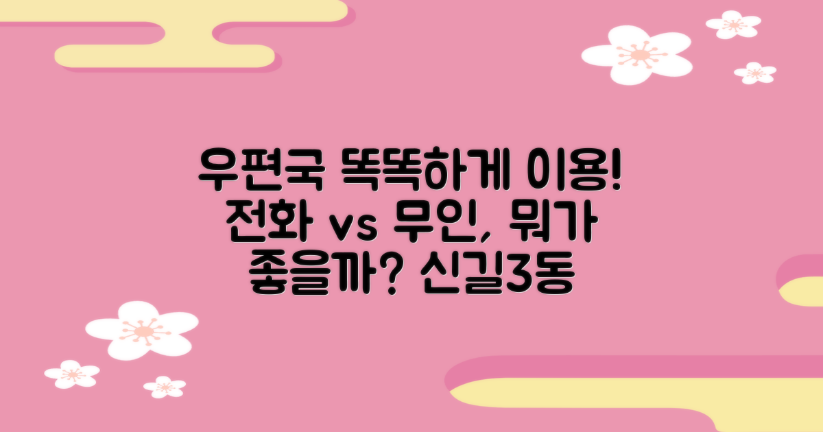 전화 응대 vs 무인 시스템: 서울신길3동우편취급국 이용 가이드
